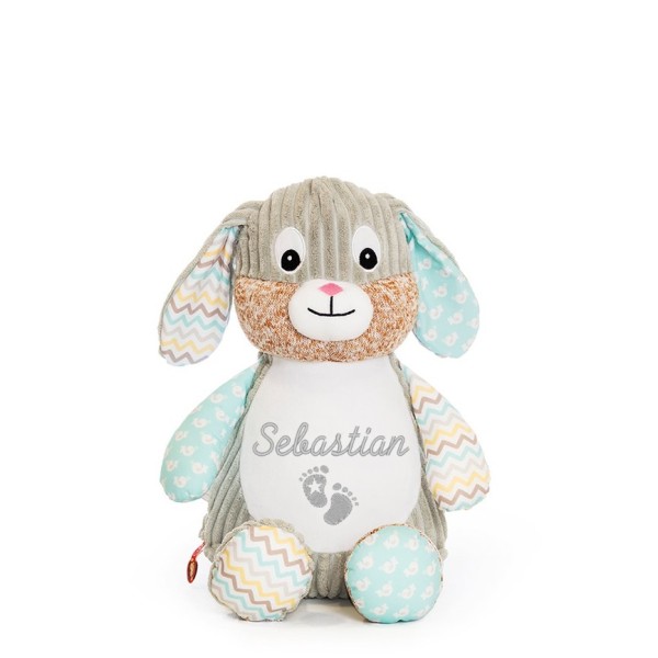 Stofftier Hase besticken lassen